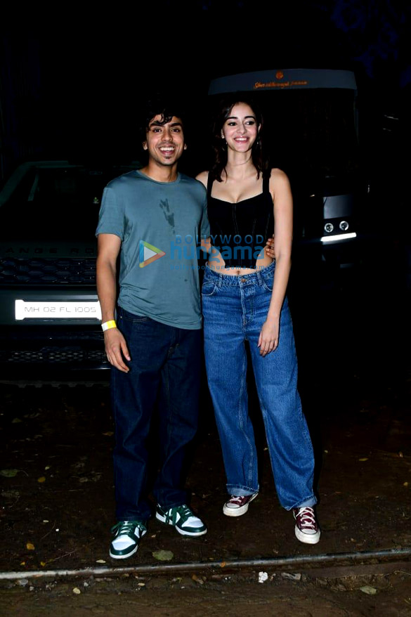 Photos: Ananya Panday and Adarsh Gourav snapped post a shoot in Juhu