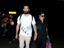 Photos: Mouni Roy snapped with her husband at the Mumbai airport