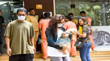 Photos: Rajkummar Rao and Patralekha snapped together with their pet at a clinic in Bandra