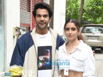Photos: Rajkummar Rao and Sanya Malhotra snapped promoting their film Hit – The First Case