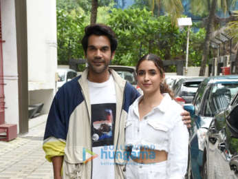 Photos: Rajkummar Rao and Sanya Malhotra snapped promoting their film Hit – The First Case