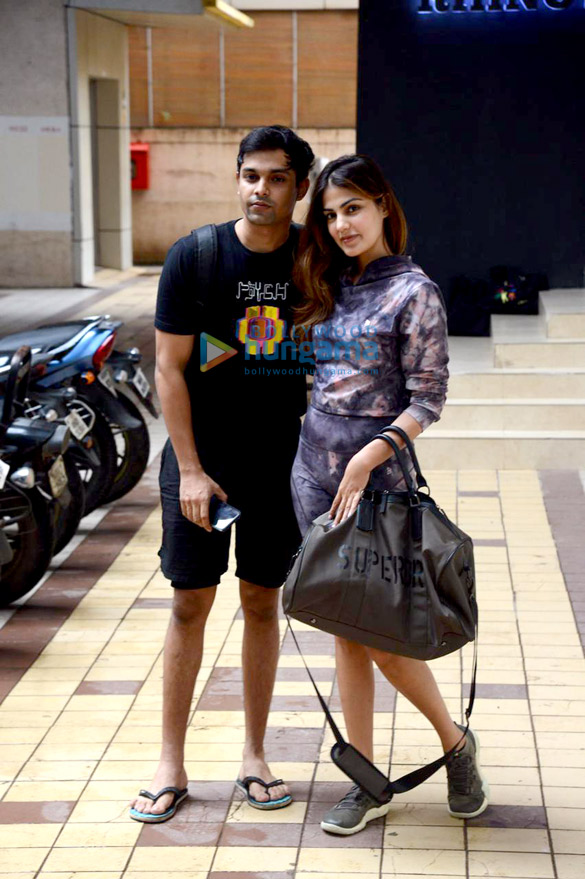 photos rhea chakraborty snapped with her brother showik chakraborty at a gym in khar 2
