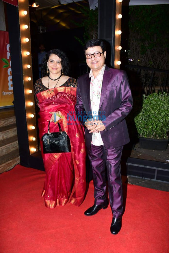 photos vidya balan amruta khanvilkar sachin pilgaonkar and other celebs grace the red carpet of the marathi award show 5