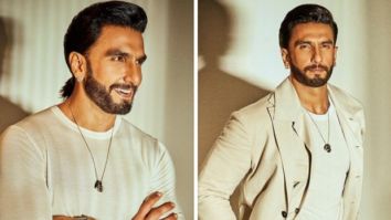 Ranveer Singh ups casual quotient in white T-shirt, blazer and pants