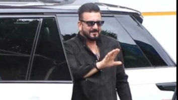 Sanjay Dutt rocks an all-black outfit with cool sunglasses
