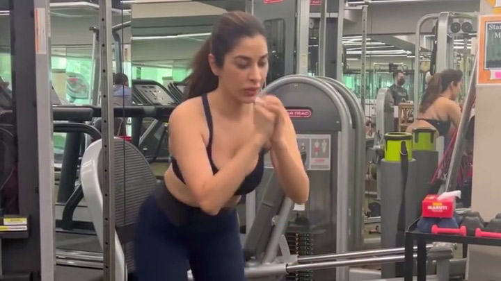 Sophie choudry gives a sneak peak into her Friday workout