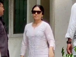 Spotted Bhumi Pednekar coming out of her Mercedes