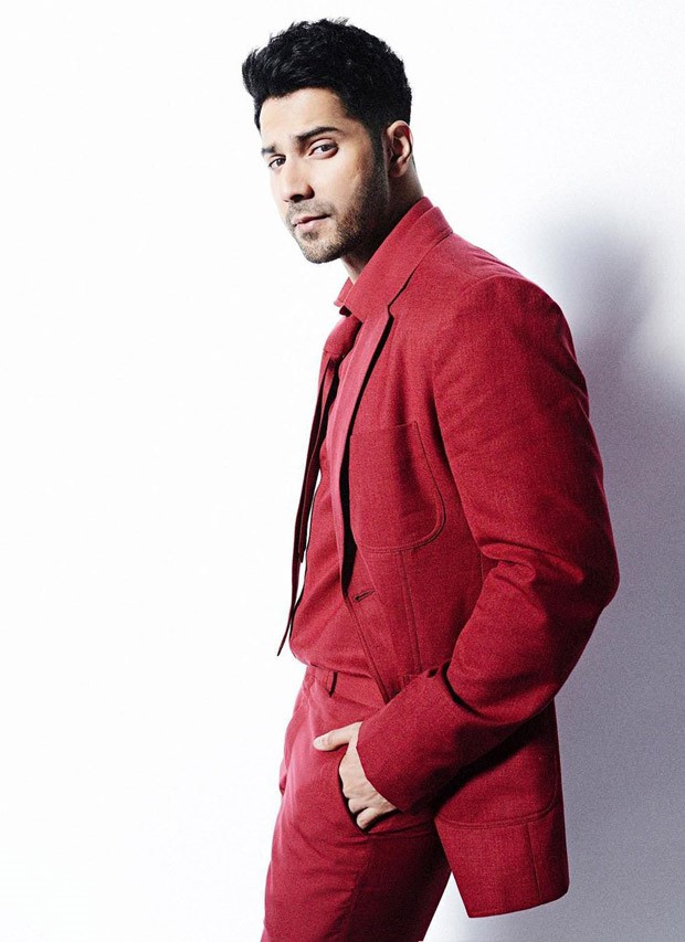 Varun Dhawan looks suave in red coloured suit for Koffee with Karan season 7