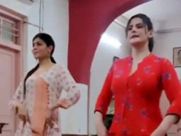 Zareen Khan rehearses for traditional dance