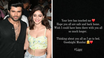 Liger promotions end mid-way after fans create chaos; Vijay Deverakonda shares a note on social media