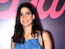Aahana Kumra poses for paps in denim outfit and white sneakers