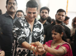Akshay Kumar, Aanand L Rai and team of Raksha Bandhan visit Goliyawas village in Jaipur; receive rakhis from several women