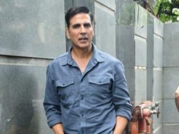 Akshay Kumar poses for paps in a stylish outfit