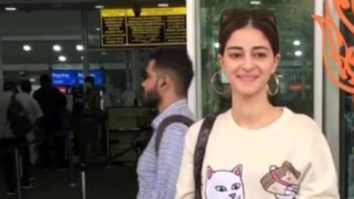 Ananya Panday poses for paps in a comfy casual at the airport