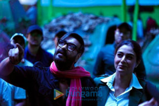On the set of the movie Bholaa