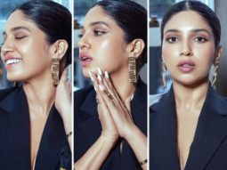 Bhumi Pednekar serves a classy look in black pant suit and Versace jewellery