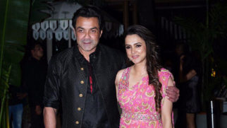 Bobby Deol poses with wife Tanya Deol in traditional black outfit