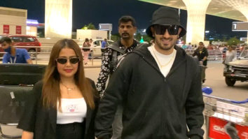 Cute couple Neha Kakkar and Rohanpreet Singh walk hand in hand at the airport