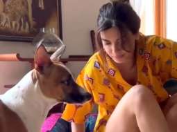 Diana Penty and her doggo spending some time together