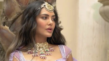 Esha Gupta radiates queen vibes in lavender lehenga