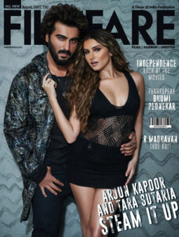 Arjun Kapoor and Tara Sutaria on the cover of Filmfare