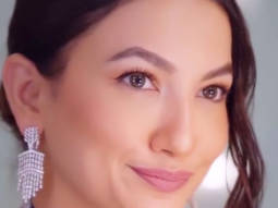 Gauahar Khan’s elegant black outfit with a hint of white