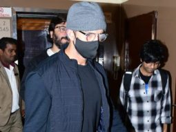 Hrithik Roshan spotted in a beanie and mask