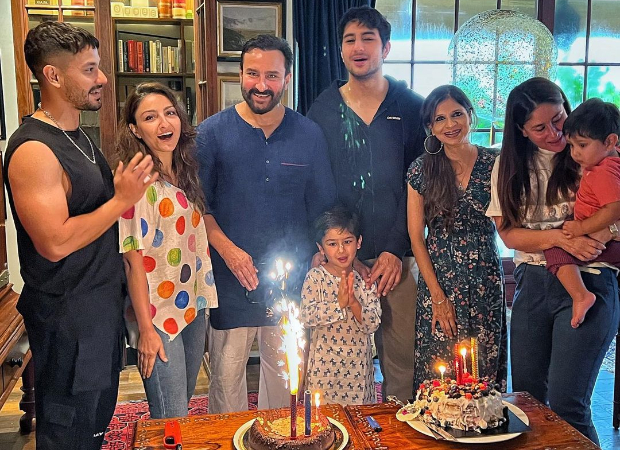 INSIDE PICS: Saif Ali Khan celebrates his birthday with Kareena Kapoor Khan, sons Ibrahim, Taimur, Jeh, sisters Soha and Saba and brother-in-law Kunal Kemmu