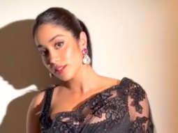 Janhvi Kapoor looks breathtakingly gorgeous in black saree