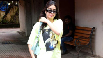 Janhvi Kapoor spotted outside gym in an oversized t shirt