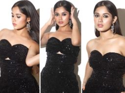 Jannat Zubair ups the glam in black velvet sequin co-ord set worth Rs. 3,319