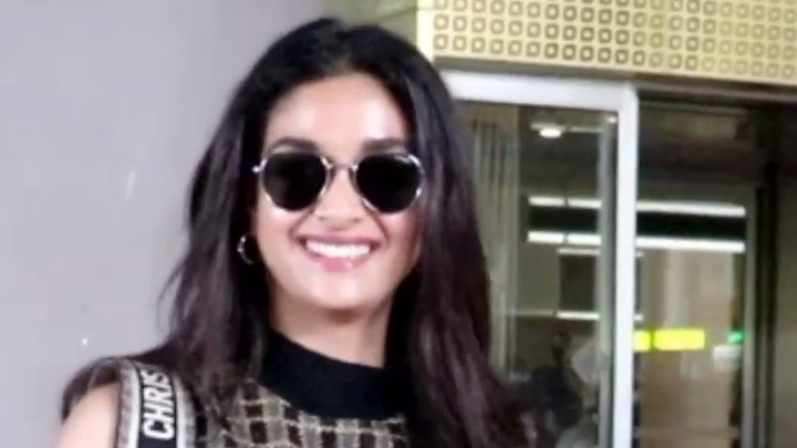 Keerthy Suresh snapped at the airport