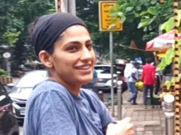 Kubbra Sait spotted in a sporty look