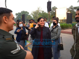 On the set of the movie Laal Singh Chaddha