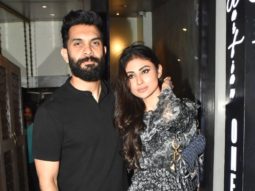 Lovely couple Mouni Roy and Suraj Nambiar pose for paps