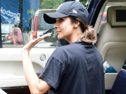 Malaika Arora waves at paps as she gets snapped post gym session