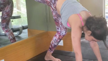 Mallika Sherawat attempts a handstand