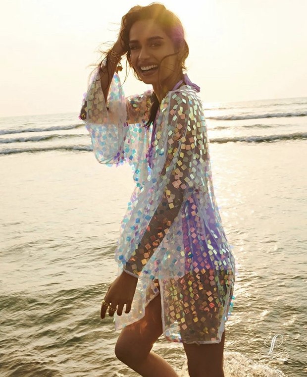Manushi Chhillar gives purple swimsuit a blingy twist in her recent beach look Manushi Chhillar gives purple swimsuit a blingy twist in her recent beach look