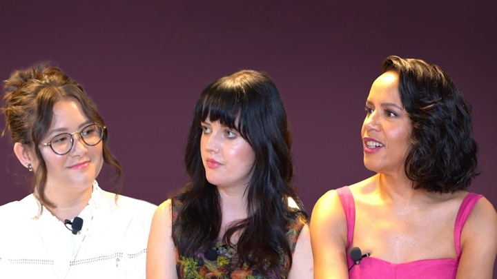 Megan Richards, Markella Kavenagh, & Sara Zwangobani sum-up their characters in TLOTR in a hashtag Megan Richards, Markella Kavenagh, & Sara Zwangobani sum-up their characters in TLOTR in a hashtag