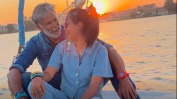 Milind Soman enjoys sunset with his wife Ankita Konwar