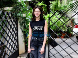 Photos: Ananya Panday spotted outside a salon in Bandra
