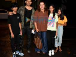 Photos: Farah Khan spends time with Shirish Kunder and their kids at Ankina in Bandra