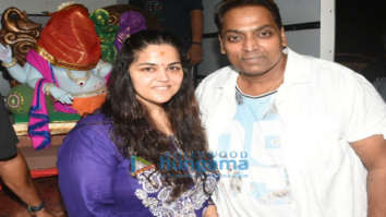 Photos: Ganesh Acharya and family bring the idol of Lord Ganesha home