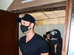 Photos: Hrithik Roshan and Saba Azad snapped at special preview of Vikram Vedha at PVR Juhu