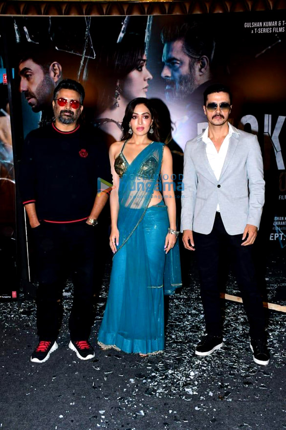 Photos: R Madhavan, Khushalii Kumar, Darshan Kumaar and others attend the teaser launch of their film Dhokha – Round D Corner Photos: R Madhavan, Khushalii Kumar, Darshan Kumaar and others attend the teaser launch of their film Dhokha – Round D Corner