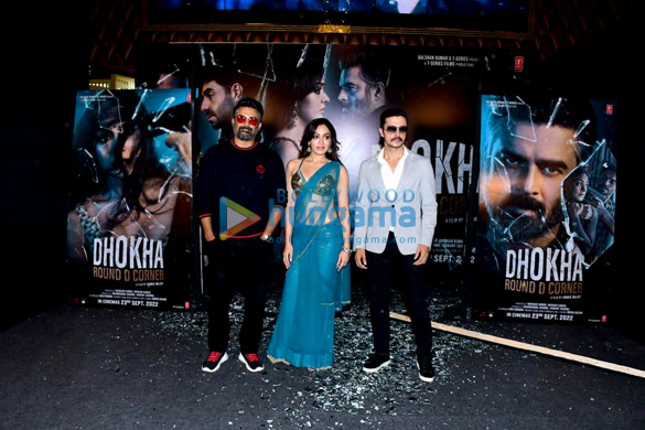 photos r madhavan khushalii kumar and darshan kumaar attend the teaser launch of their film dhokha round d corner 2