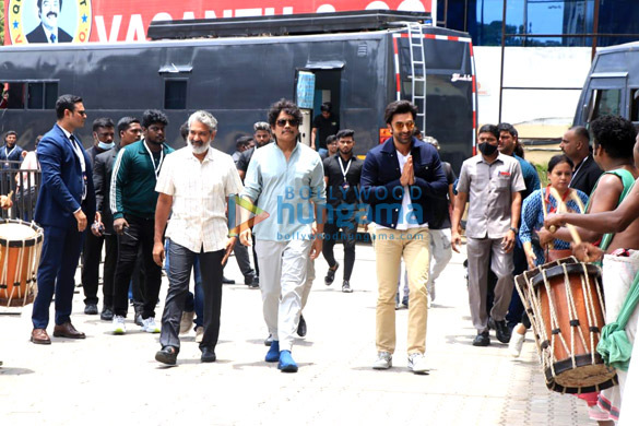 photos ranbir kapoor nagarjuna and s s rajamouli snapped at brahmastra part one shiva promotions in chennai 6