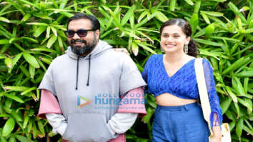 Photos: Taapsee Pannu and Anurag Kashyap snapped promoting their film Do Baaraa