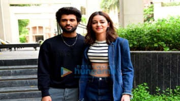 Photos: Vijay Deverakonda and Ananya Panday snapped promoting their film Liger