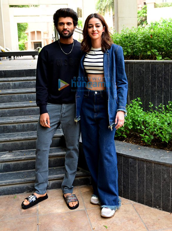 Photos: Vijay Deverakonda and Ananya Panday snapped promoting their film Liger